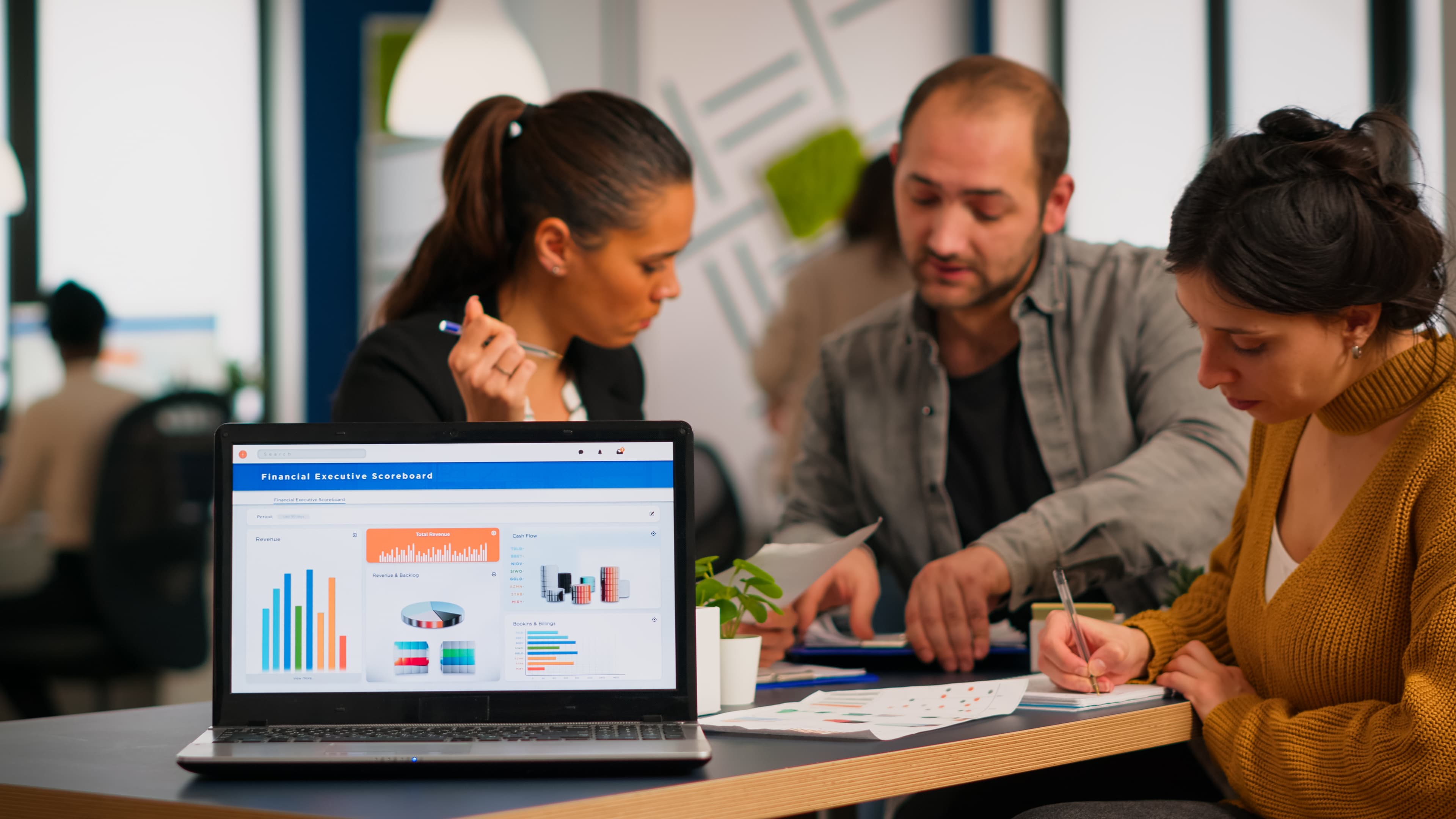 PPC strategy team reviewing campaign performance